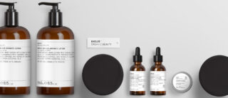 Evolve Organic Beauty product packaging designs